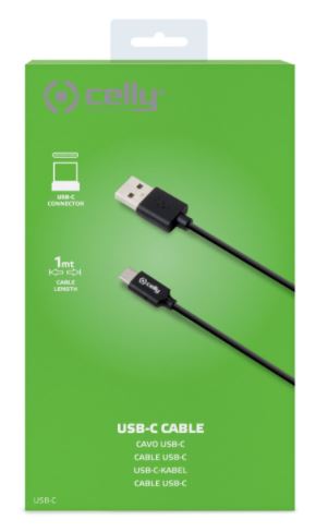 Celly data- ja latauskaapeli USB - TYPE C - Image 2