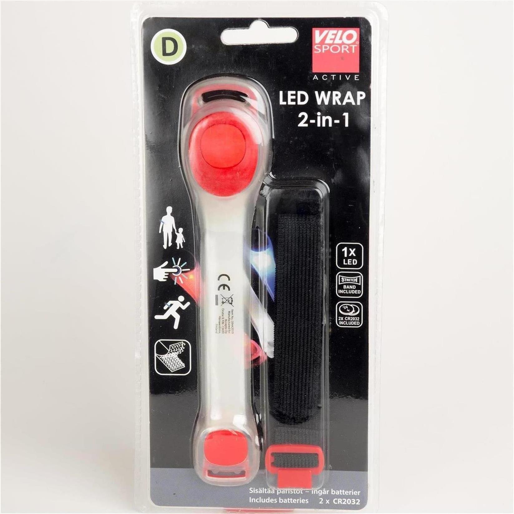 Velo sport D led wrap punainen