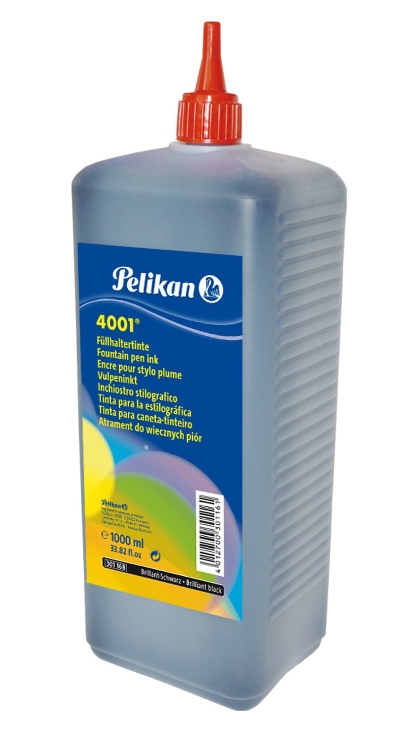 TÄYTEKYNÄN MUSTE 1000 ML MUSTA PELIKAN 4001