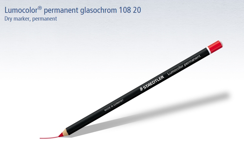 KUIVAMERKINTÄKYNÄ GLASOCHROM VALKOINEN 108 20-0 Staedtler