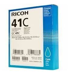 Ricoh Aficio SG 3100 cyan (GC 41C) mustepatruuna