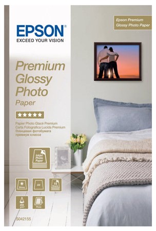 Epson A4 premium glossy photo valokuvapaperi, 15/pak, 255g