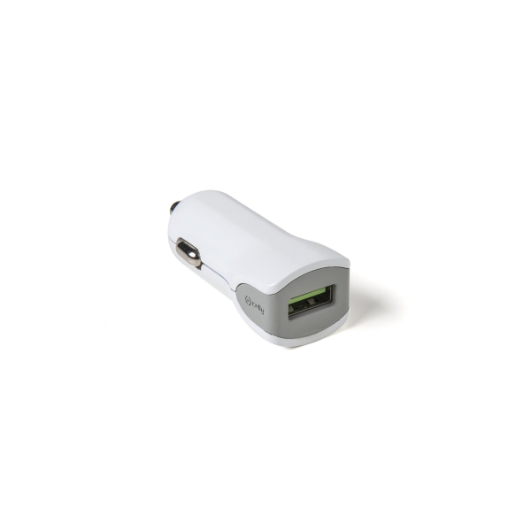 Celly Autolaturi TURBO 1USB 2.4A Valkoinen