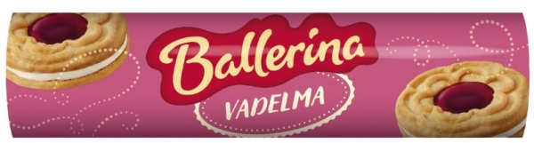 Kantolan ballerina täytekeksi 190g, vadelma