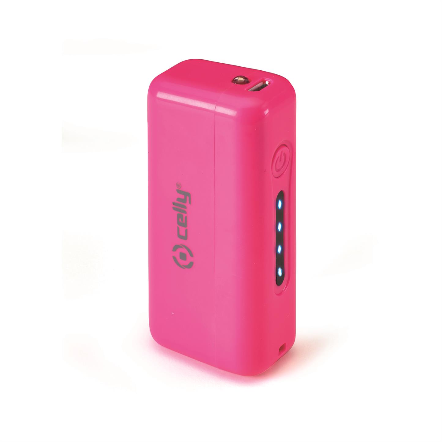 Celly lisävirtalähde 2200mAh FLUO Pinkki
