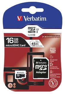 MUISTIKORTTI MICRO SDHC 16 GB CLAS 10 + ADAPTERI