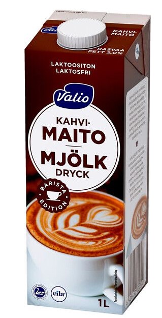 Kahvimaito Valio 10x 1L laktoositon, UHT