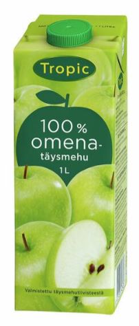 Tropic omenatäysmehu 1L ,10kpl laatikko
