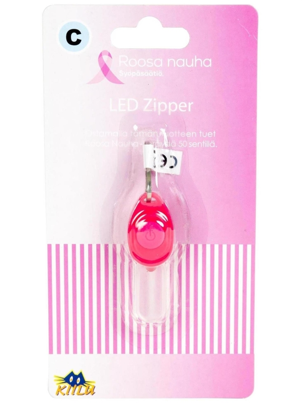 Kiilu C Roosa Nauha LED zipper