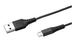 Celly data- ja latauskaapeli micro nylon 0,25m