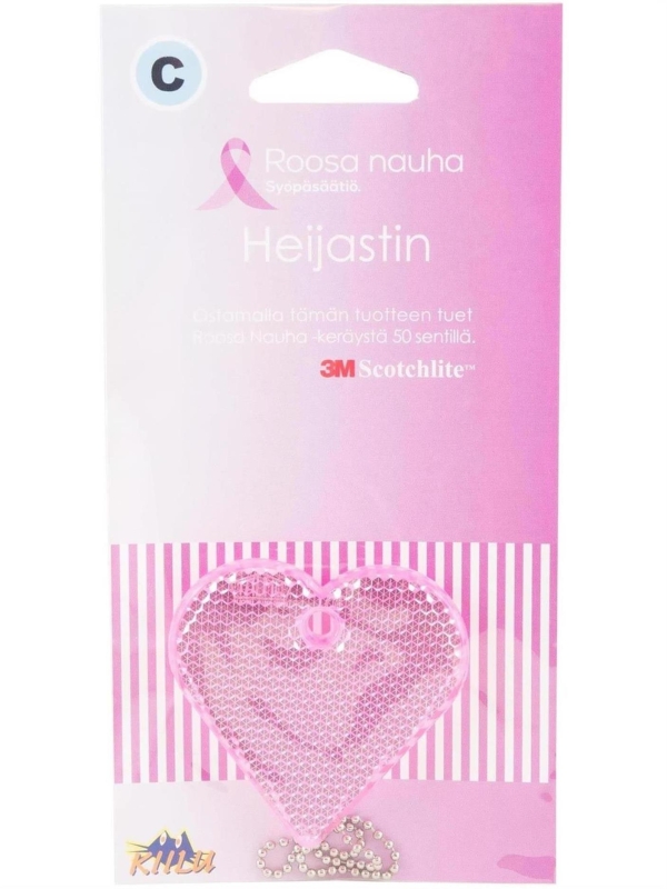 Kiilu C Sydän Kova Pinkki Roosa Nauha