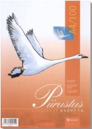 Piirustuspaperi, A4, 100 arkkia, valkoinen, 120 g