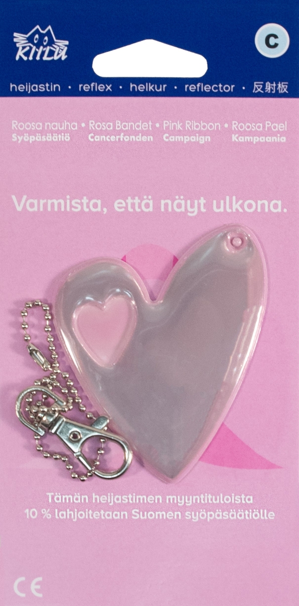 KIILU C ISO SYDÄN ROOSA NAUHA