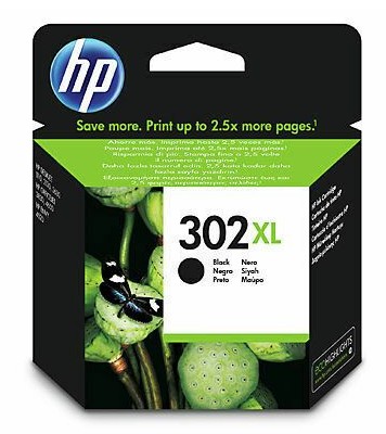 HP Mustepatruuna No 302XL musta