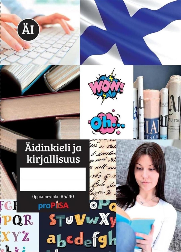 Oppiainevihko A5/40 Äidinkieli