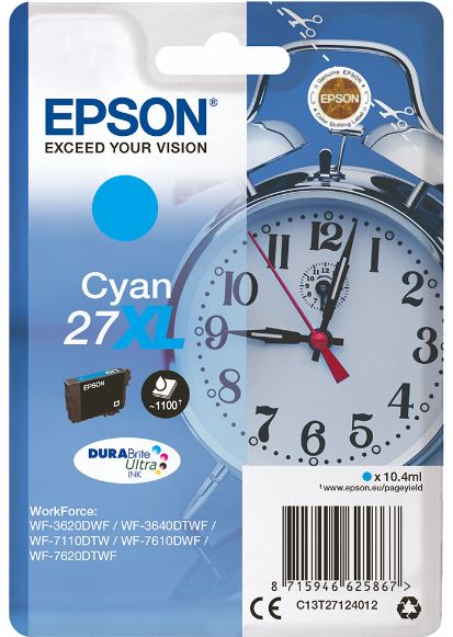 Epson Mustepatruuna 27 XL cyan
