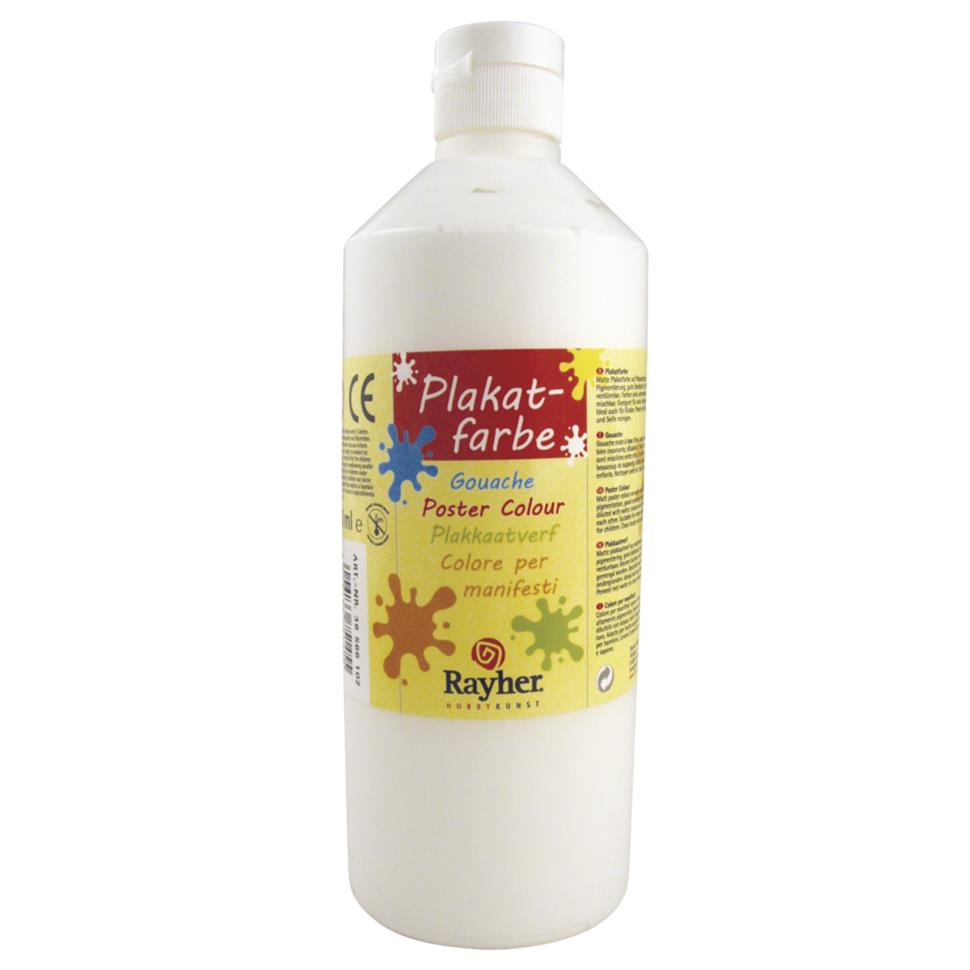Guassimaali pullo 500 ml valkoinen Rayher