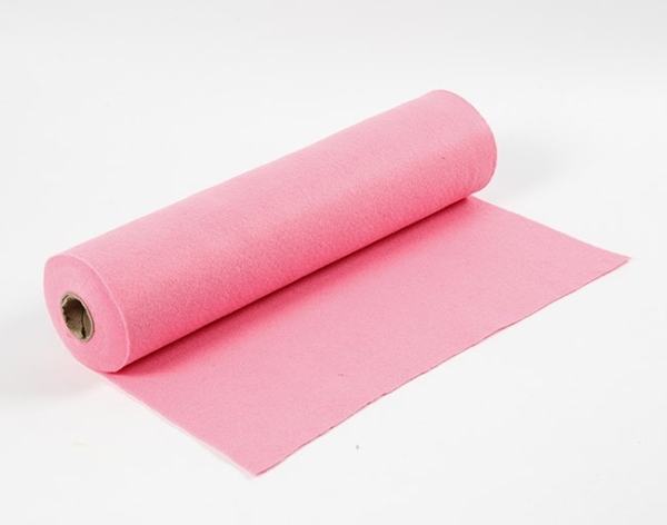Huopakangas 500x45cm, rullalla, 1- 1,5 mm vaalea-pinkki