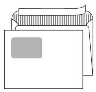 Kirjekuori E5 60 x 90 ikkuna, 1000 kpl / ltk (STE5RH6090)