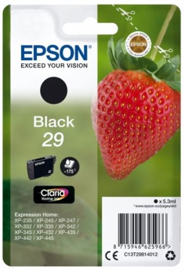 Epson Expression Home XP-432 musta, 29XL, 11,3 ml
