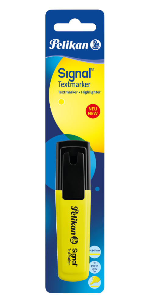 Korostuskynä keltainen Signal Pelikan, Blisteri
