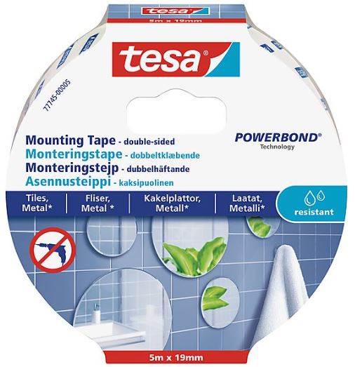 ASENNUSTEIPPI 5m X 19mm VEDENKESTÄVÄ