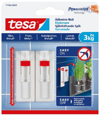 LIIMAUTUVA NAULA SÄÄDETTÄVÄ 3KG LAATTA, 2 kpl/pkt