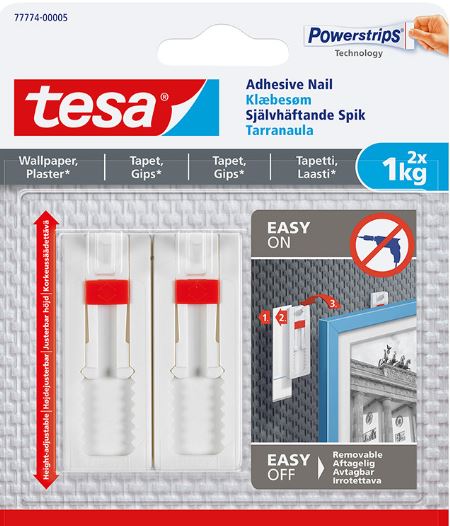 LIIMAUTUVA NAULA SÄÄDETTÄVÄ 1KG TAPETTI, 2 kpl/pkt