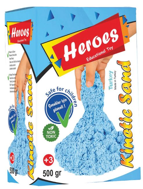 Taikahiekka 500g 6-värinlajit. Heroes