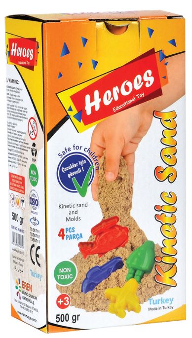Taikahiekka 500g 6-värilaj+muotit Heroes
