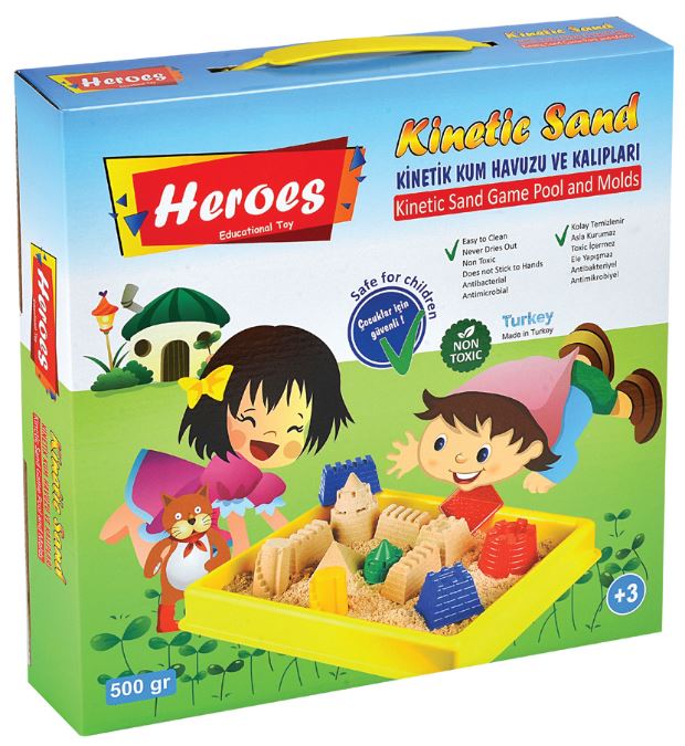 Taikahiekka 500g kaukalo+muotit Heroes