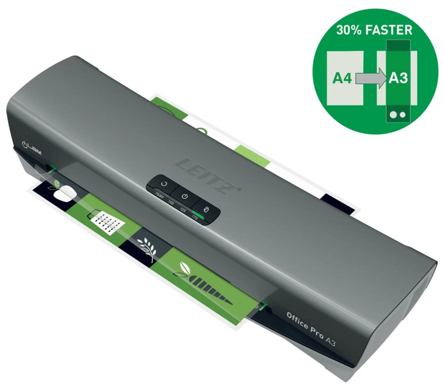 Laminointilaite iLAM A3 hopea, Leitz, Office Pro - Image 3