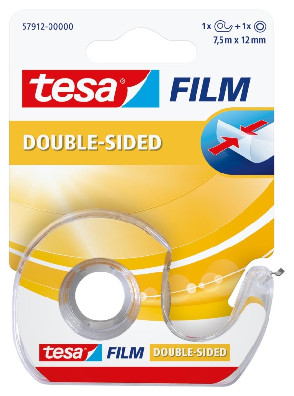 KAKSIPUOLINEN TEIPPI + KATKOJA 7,5MX12MM TESA