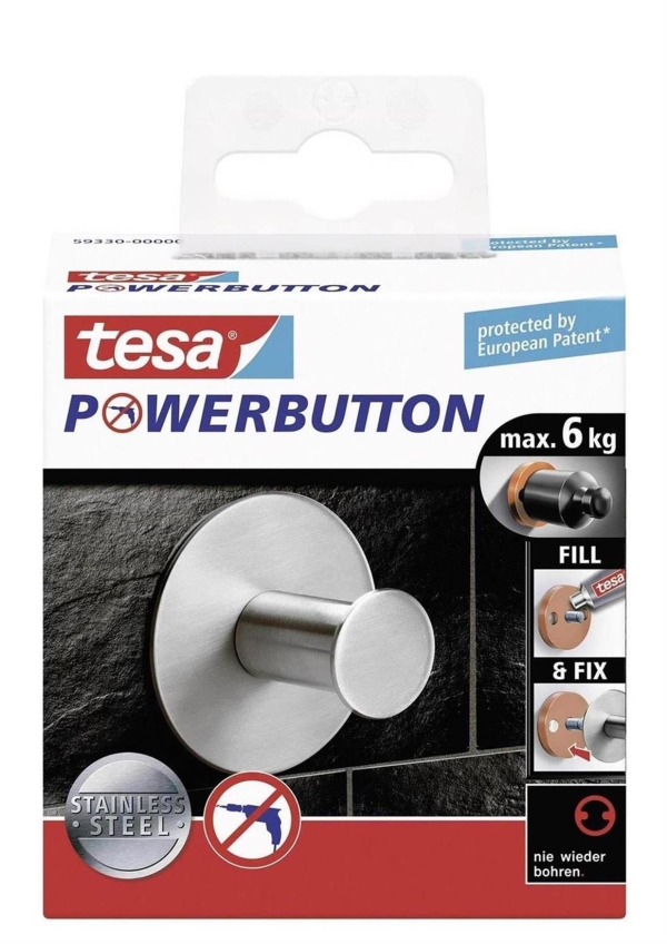 SEINÄKOUKKU CLASSIC SINGLE ROUND matta hopea POWERBUTTON