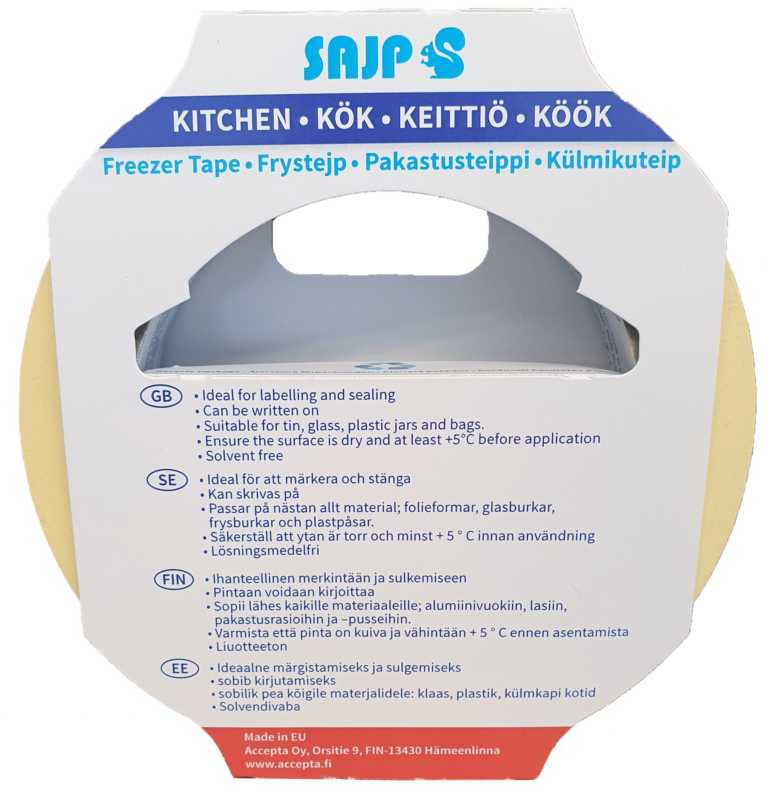 Pakastusteippi 19mmx50m SAJP - Image 2