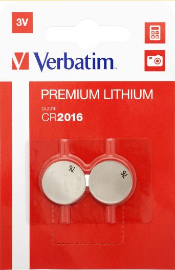 NAPPIPARISTO CR2016 3V (2 kpl/pkt) Verbatim
