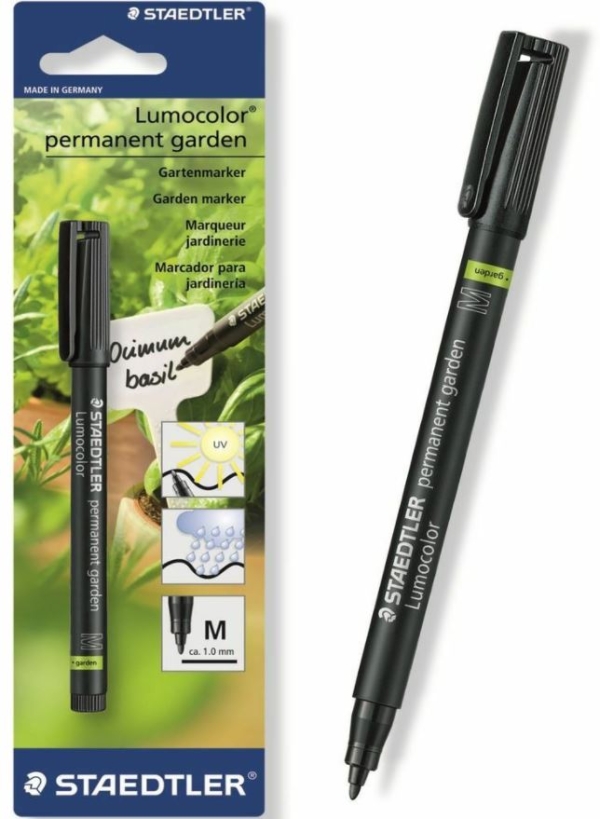 Merkintätussi Lumocolor Garden Marker 1mm musta Staedtler