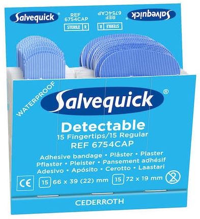 SALVEQUICK MUOVILAASTARI + SORMENPÄÄLAASTARI 6 X 30KPL / VIUHKA, ELINTARVIKETEOLLISUUTEEN (51030126