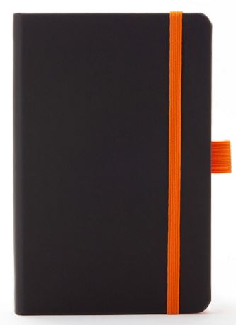 MUISTIKIRJA VIIVAT 9X14 BLACK COLOR NR/ORANGE LEDIBERG