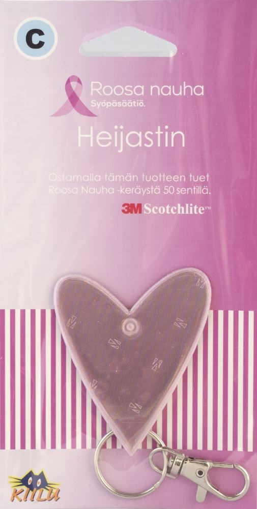 KIILU C ROOSA NAUHA PIENI SYDÄN