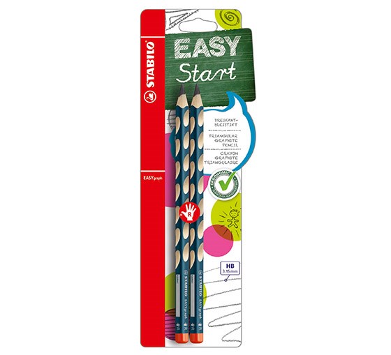 LYIJYKYNÄ B 2 KPL, OIKEAKÄTISELLE STABILO EASYGRAPH