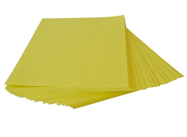 LEIKEKARTONKI A4 KELTAINEN/100 ARKKIA, 180G
