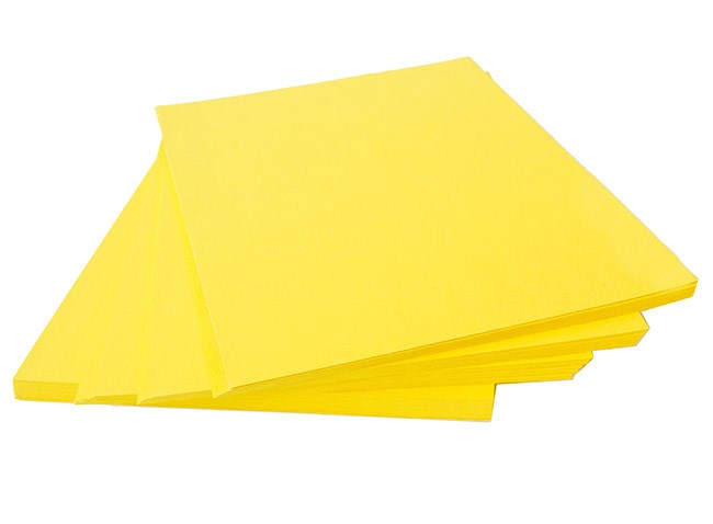 PIIRUSTUSPAPERI A4 120G KELTAINEN /100 ARKKIA