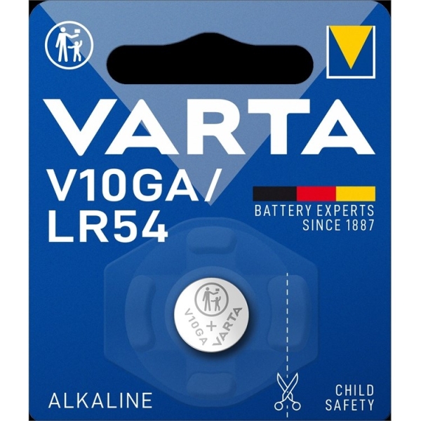 ERIKOISALKALIPARISTO V10GA LR54/LR1130 VARTA