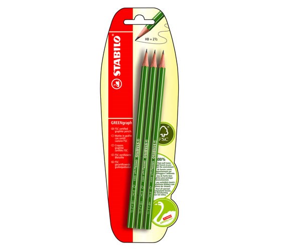 LYIJYKYNÄ HB STABILO GREENGRAPH 3 KPL BLISTER STABILO