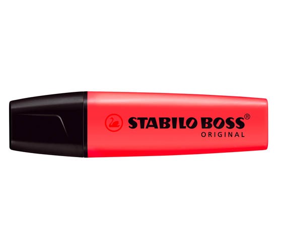 STABILO KOROSTUSKYNÄ BOSS PUNAINEN IRTO