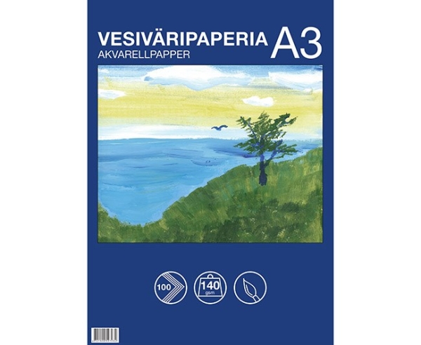 VESIVÄRIPAPERI A3/100 sivua 140G