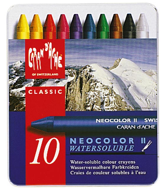 AKVARELLILIITU/10 KPL TÄYSPITKÄ NEOCOLOR II