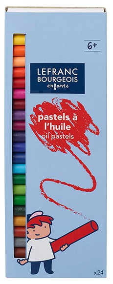 Öljypastelliliitu L&B iso lajitelma 24 väriä