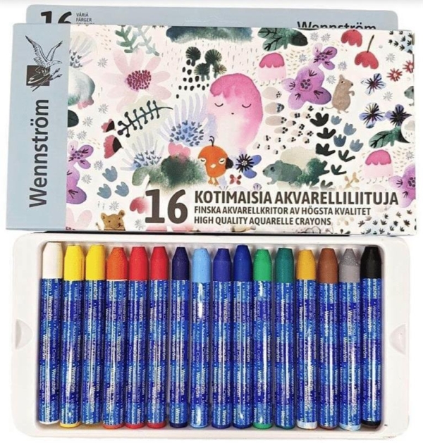 AKVARELLILIITU 9CM LAJITELMA. /16 KPL WENNSTRÖM